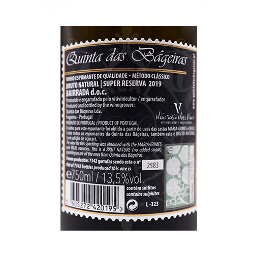 Quinta das Bágeiras Super Reserva Bruto Natural 2020 - Image 2