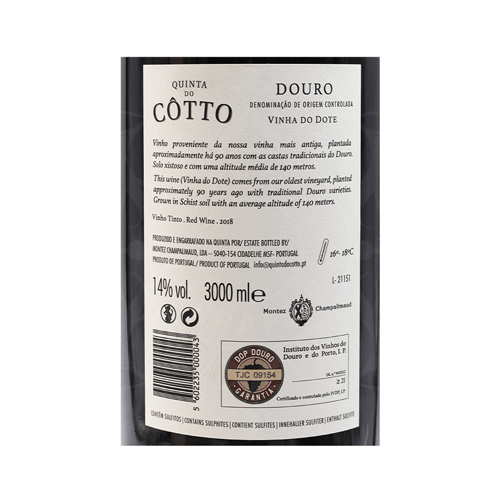 Quinta do Côtto Vinha da Dote Double Magnum 3L 2018 - Image 2