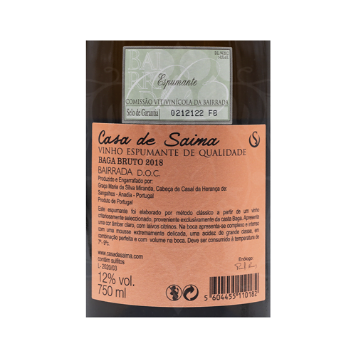 Casa de Saima Espumante Baga Bruto 2018 - Image 2