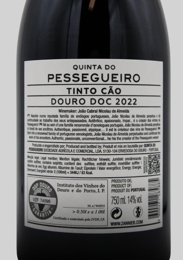 Quinta do Pessegueiro Tinto Cão DOC 2022 - Image 3
