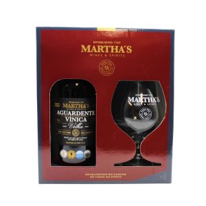 Aguardente Martha's Vínica Velha Com Copo