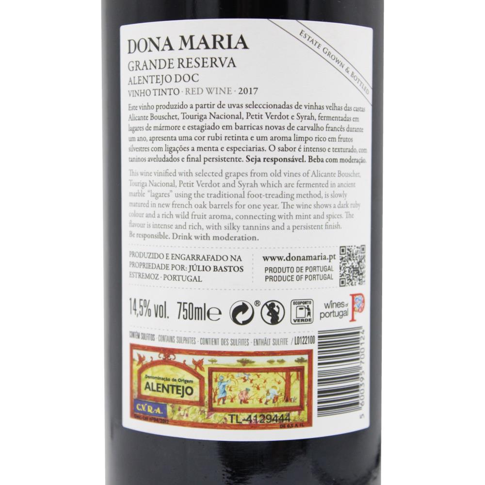 Dona Maria Grande Reserva 2017 Tinto - Image 2