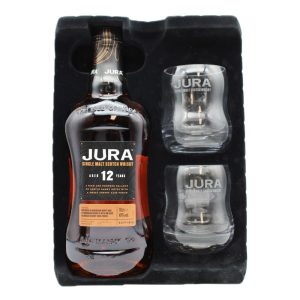 Whisky Jura Single Malt 12 Anos com 2 Copos